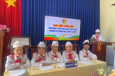 Đại hội Liên đội trường TH Ngô Thì Nhậm nhiệm kỳ năm học 2025 – 2026